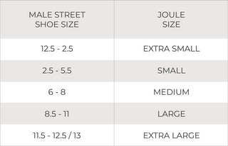 Men's size chart