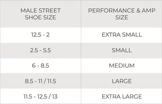 Men's size chart