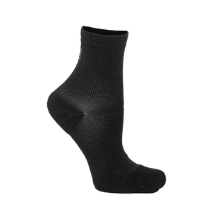 Performance crew compression socks in black