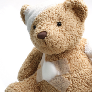 Teddy Bear with Injuries