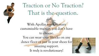 Traction or No Traction?  Have it Your Way!  We Have Both Options Available! | Dance Socks With Or Without Traction