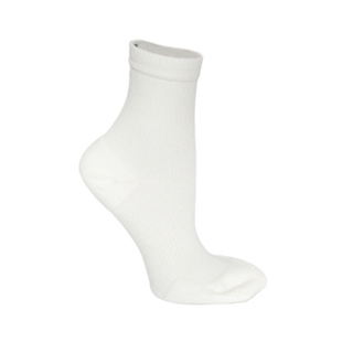 The Performance Shock Crew Dancer Ankle Support Socks White