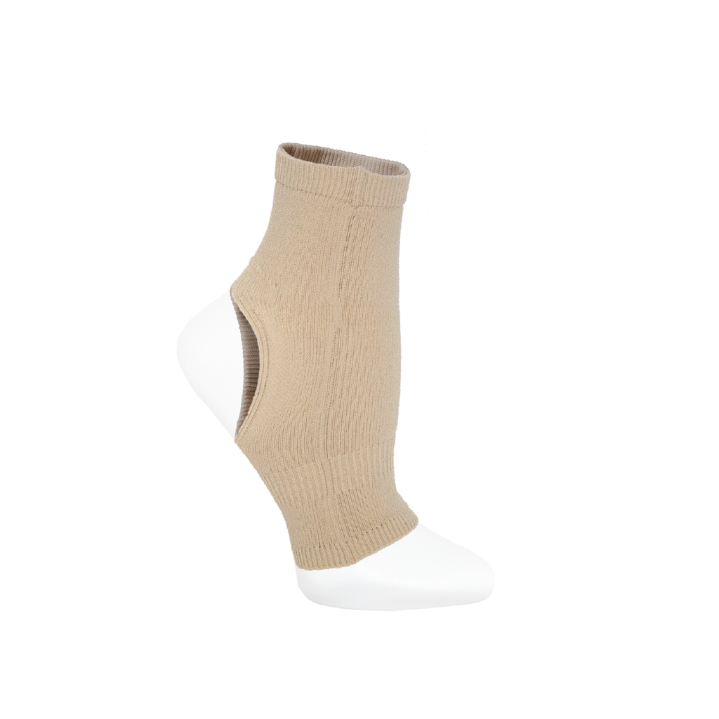 Joule Shock Ankle Support Socks for Dancers Beige