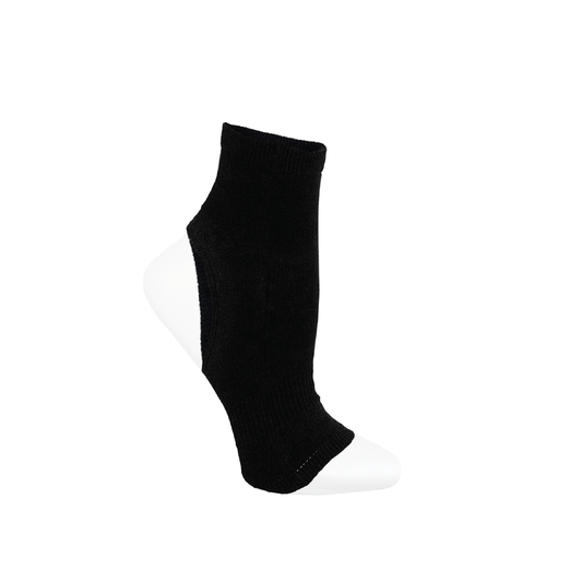Dance socks and plantar fasciitis sleeve with ankle support in black
