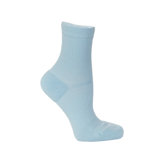 Performance crew compression sock in powder blue